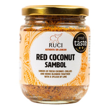 Load image into Gallery viewer, Red Coconut Pol Sambol - Freshly scarped shreds of coconut ground with dried red chilies and spices.