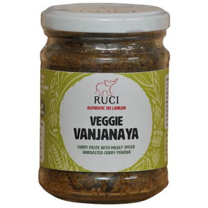 RUCI Veggie Vanjanaya Concentrated Curry Paste with Sri Lankan Un-roasted Curry Powder especially for traditional vegetable curries